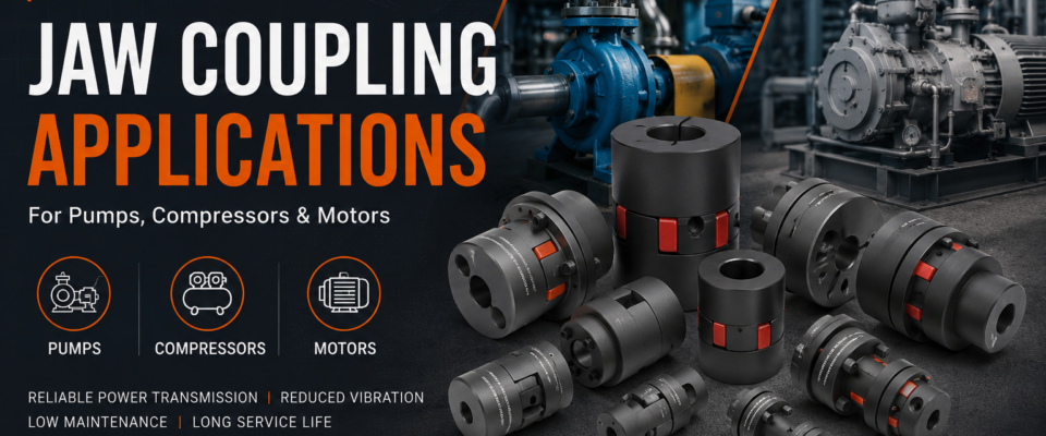 Jaw Coupling Applications for Pumps, Compressors and Motors
