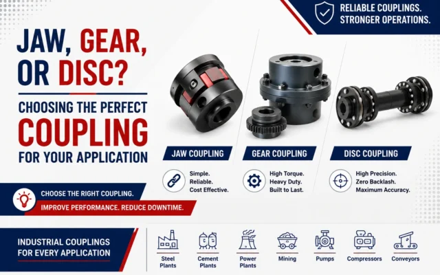 Jaw, Gear, or Disc Coupling? How to Choose the Right One.