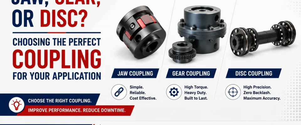 Jaw, Gear, or Disc Coupling? How to Choose the Right One.